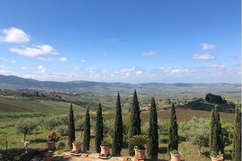 Blick in die italienische Landschaft um Sambuca
