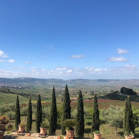Blick in die italienische Landschaft um Sambuca