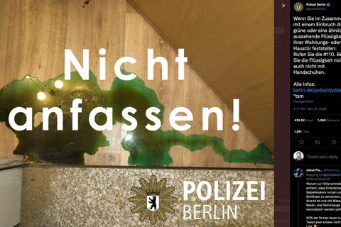 Vorwurf Clickbait: Berliner Polizei warnt vor Einbrüchen mit Säure – und macht damit die Twitter-Nutzer sauer