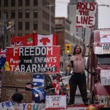 Trucker protestieren bei Kälte in Kanada