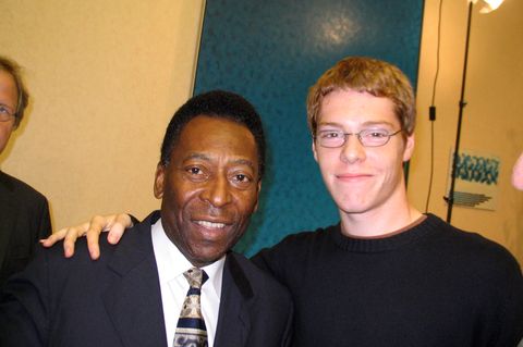 Erinnerungsfoto mit Fußball-Legende: Pelé anno 2005 in Köln