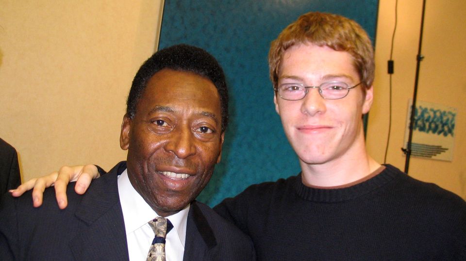Erinnerungsfoto mit Fußball-Legende: Pelé anno 2005 in Köln