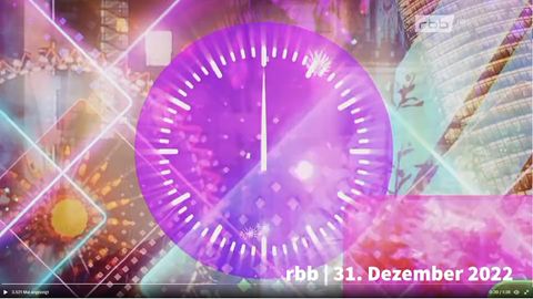 Der Twitter-Nutzer "Meerdimensional" veröffentlichte einen Mitschnitt der RBB-Silvester-Panne