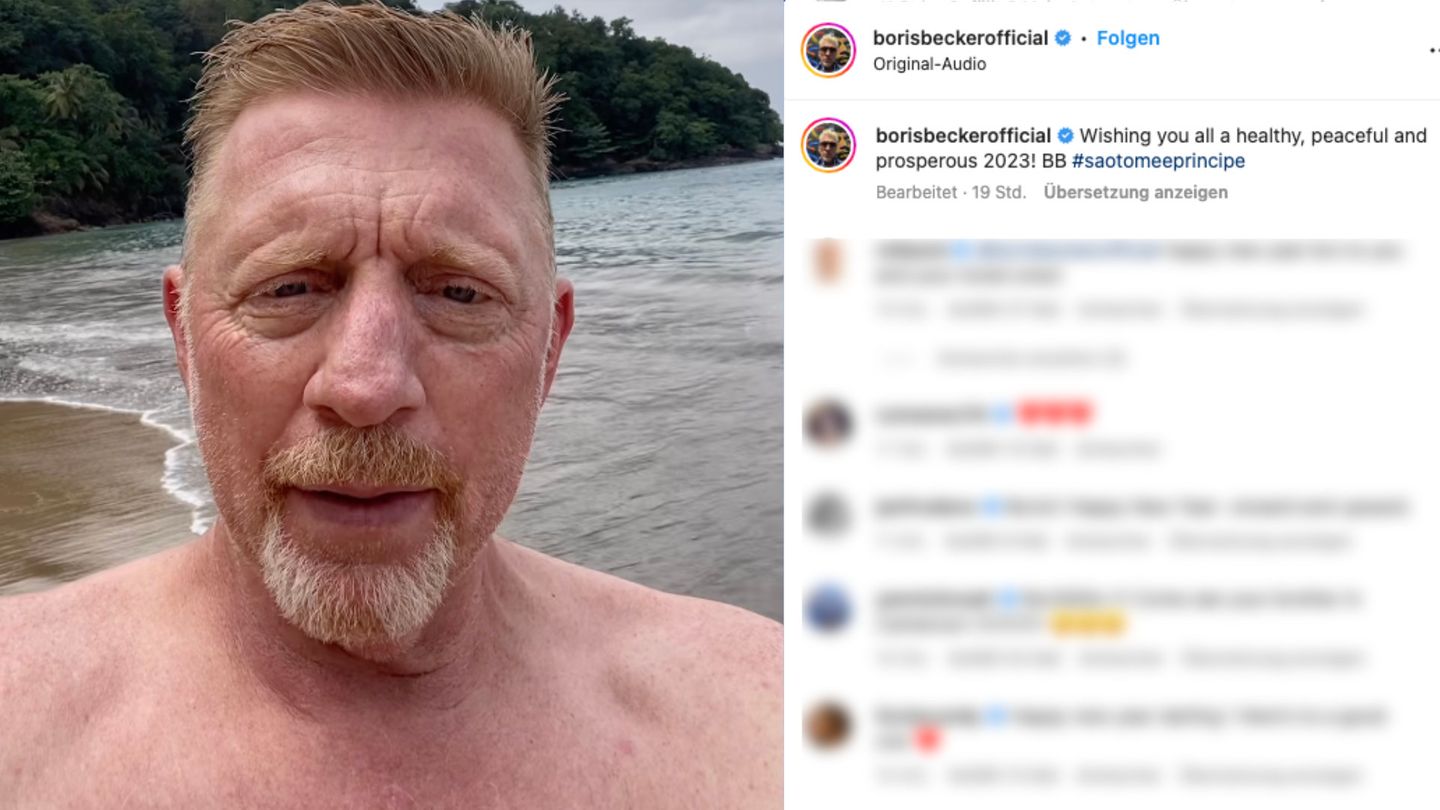 Today’s people: Greetings from the sandy beach: Boris Becker gives a New Year’s speech on a dream island