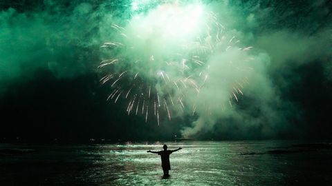 1. Januar Brasilien Feuerwerk