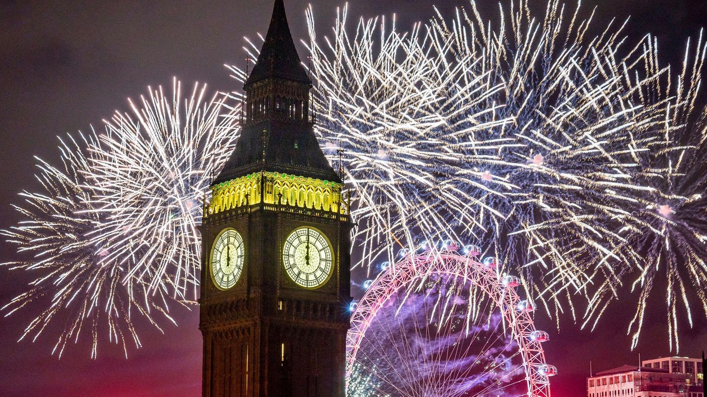 1. Januar London Feuerwerk