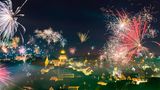 1. Januar Deutschland Backnang Feuerwerk