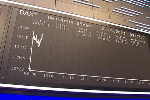 Video: Dax startet mit Gewinnen ins Börsenjahr 2023