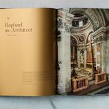 Im Auftrag von Agostino Chigi entwirft Raffael auch Capella Chigi in der Kirche Santa Maria del Popolo. Zu dieser Zeit ist der große Künstler so sehr als Dombaumeister des Petersdomes in Rom in Beschlag genommen, dass seine Entwürfe von seinen Schülern zum Leben erweckt werden müssen, wie etwa im Fall der Skulpturen des "Jonas vom Fisch ausgespien" und "Elias", aber auch der Mosaiken der Kuppel der Capella Chigi. 