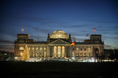Reichstagsgebäude mit dem Bundestag