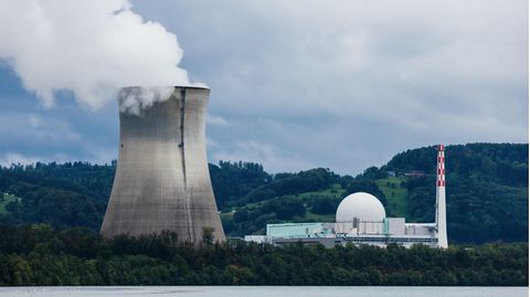 Das Atomkraftwerk Leibstadt im gleichnamigen Ort im Kanton Aargau