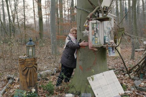Elisabeth Meyn im Hambacher Forst