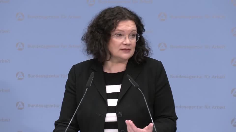 Video: BA-Chefin Nahles sieht Arbeitsmarkt als Stabilisator Video: BA-Chefin Nahles sieht Arbeitsmarkt als Stabilisator