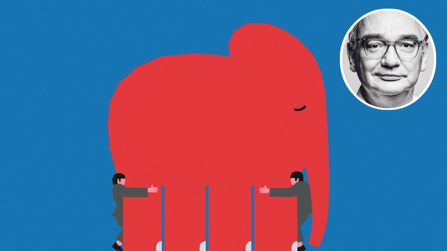 Nico Fried Kolumne Illustration mit Elefant