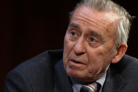 "Apollo 7"-Astronaut Walter Cunningham bei einer Rede am MIT