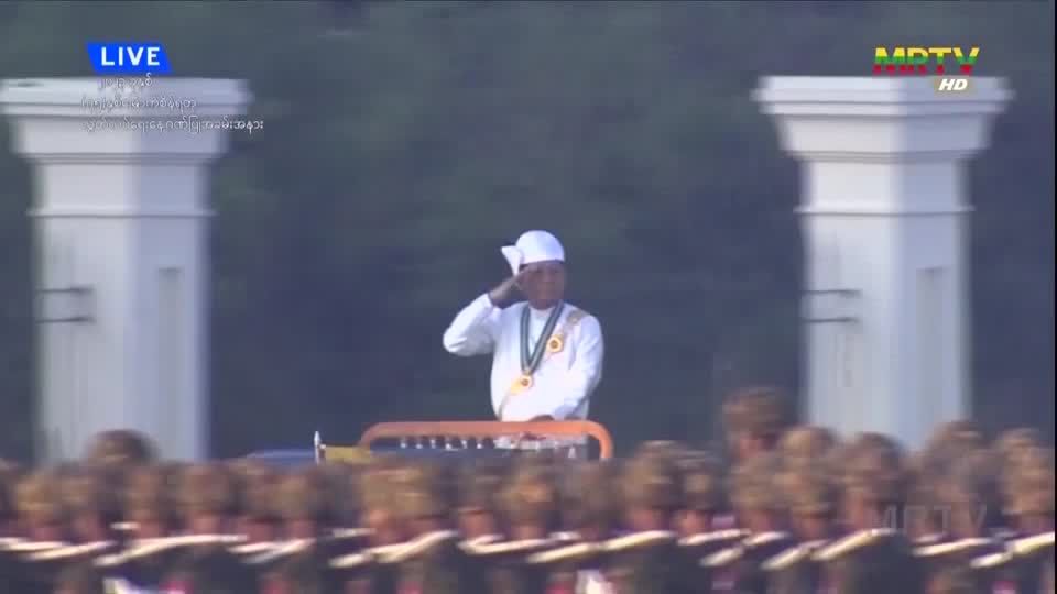 Video: Militär in Myanmar feiert Unabhängigkeitstag Video: Militär in Myanmar feiert Unabhängigkeitstag