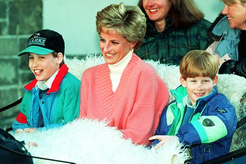 Prinz William, Prinzessin Diana und Prinz Harry