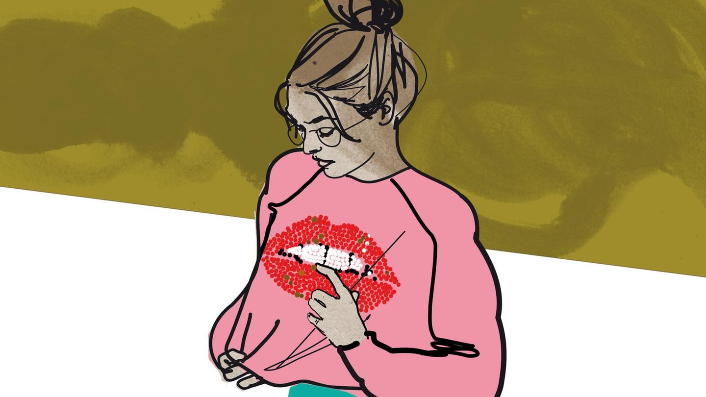 Illustration einer jungen Patientin