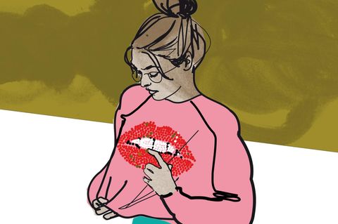Illustration einer jungen Patientin