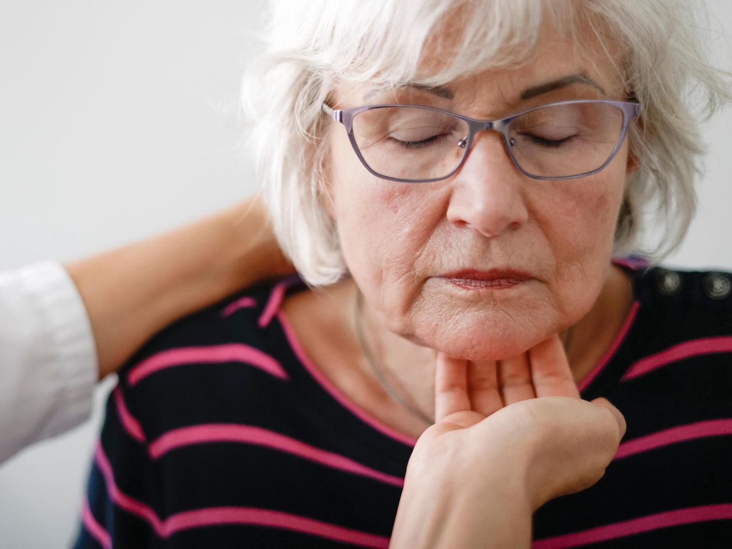 the struggle of a fragile act of swallowing