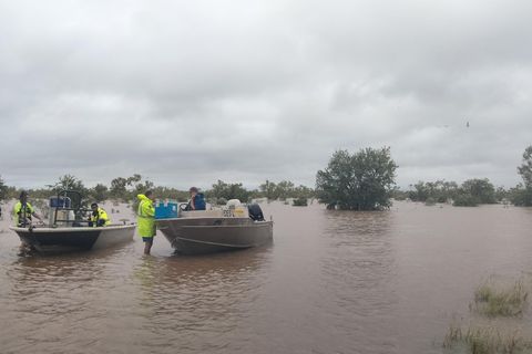 Anwohner in Australien werden mit Booten evakuiert
