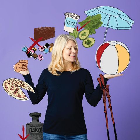 Anne Wißdorf gewöhnte sich das Schokolade-Naschen am Abend ab und setzte mehr Gemüse, Salat und eiweißreiche Milchprodukte auf den Speiseplan. Eines ihrer Ziele: wieder den Bikini am Strand tragen