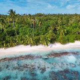 Die schönsten Korallenriffe im Indischen Ozean findet man rund um die Malediven. Die Inselgruppe in Südasien gilt aus gutem Grund als einer der Hotspots, wenn es um einen Abstecher ins Paradies geht. Insgesamt 26 kleine Inseln gehören zu den Malediven – und sie alle überzeugen mit weißem Sandstrand, Palmenwäldern und türkisblauem Wasser. 