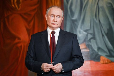 Wladimir Putin bei einem Gottesdienst zu Ostern