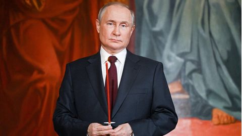 Wladimir Putin bei einem Gottesdienst zu Ostern