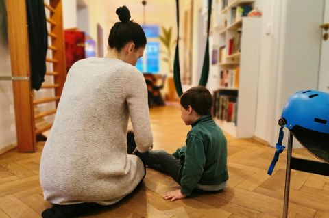 Katharina Hoch mit Sohn