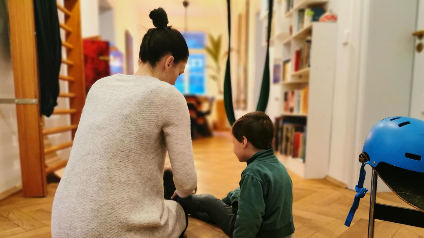 Katharina Hoch mit Sohn