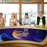 Leony, Katja Krasavice, Pietro Lombardi und Dieter Bohlen, Jury-Mitglieder der Castingshow "Deutschland sucht den Superstar"