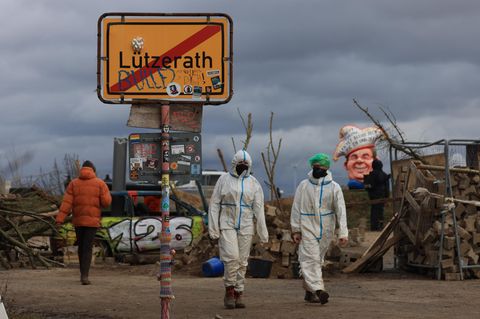 Klimaaktivisten in Lützerath