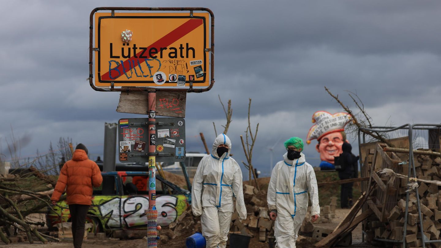 Klimaaktivisten in Lützerath