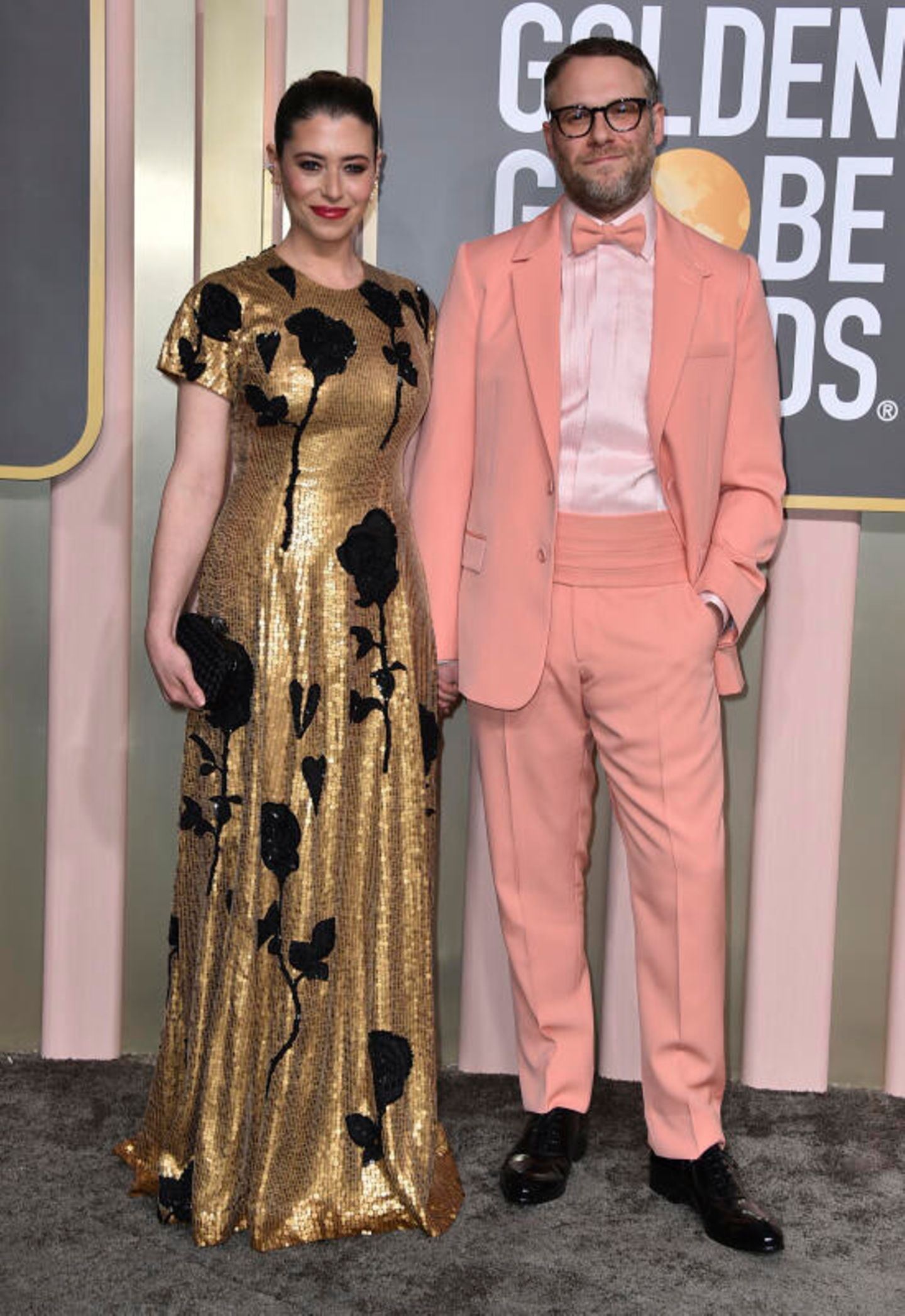Lauren Miller (l) und Seth Rogen