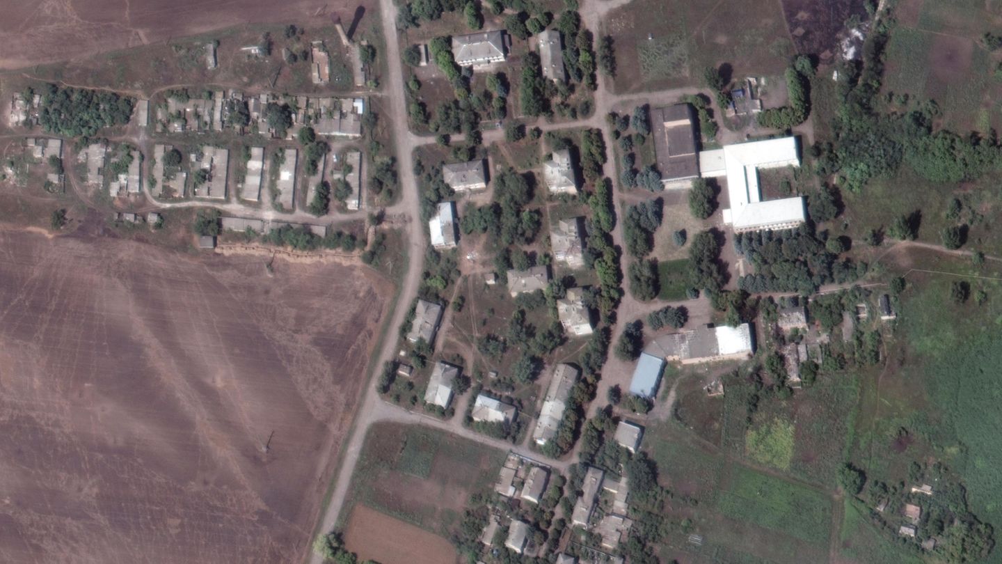 Soledar Satellitenaufnahme vor Zerstörung