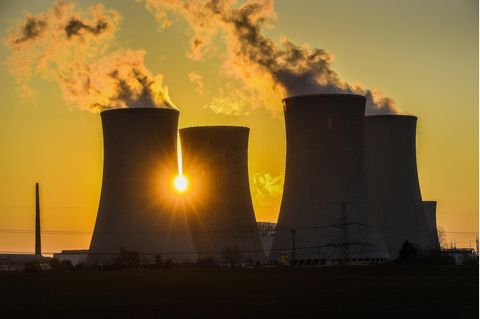 Das Atomkraftwerk Dukovany in Tschechien
