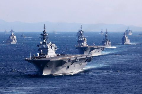 Eine Flottenschau südlich von Tokio. Die USA und Japan wollen ihre Zusammenarbeit stärken