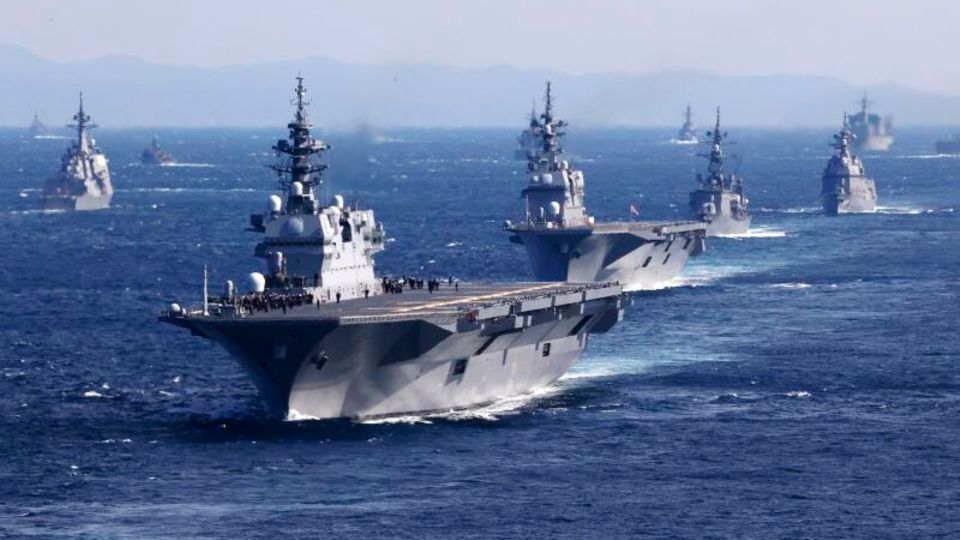 Eine Flottenschau südlich von Tokio. Die USA und Japan wollen ihre Zusammenarbeit stärken