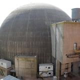 Blick auf einen Reaktor des argentinischen Atomkraftwerks Atucha