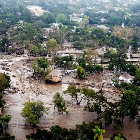 Schneise der Verwüstung: Mindestens 17 Menschen sind bei den Unwettern im kalifornischen Montecito ums Leben gekommen