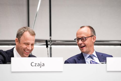 CDU-Generalsekretär Mario Czaja und CDU-Chef Friedrich Merz
