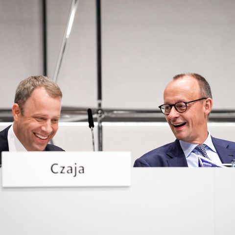 CDU-Generalsekretär Mario Czaja und CDU-Chef Friedrich Merz