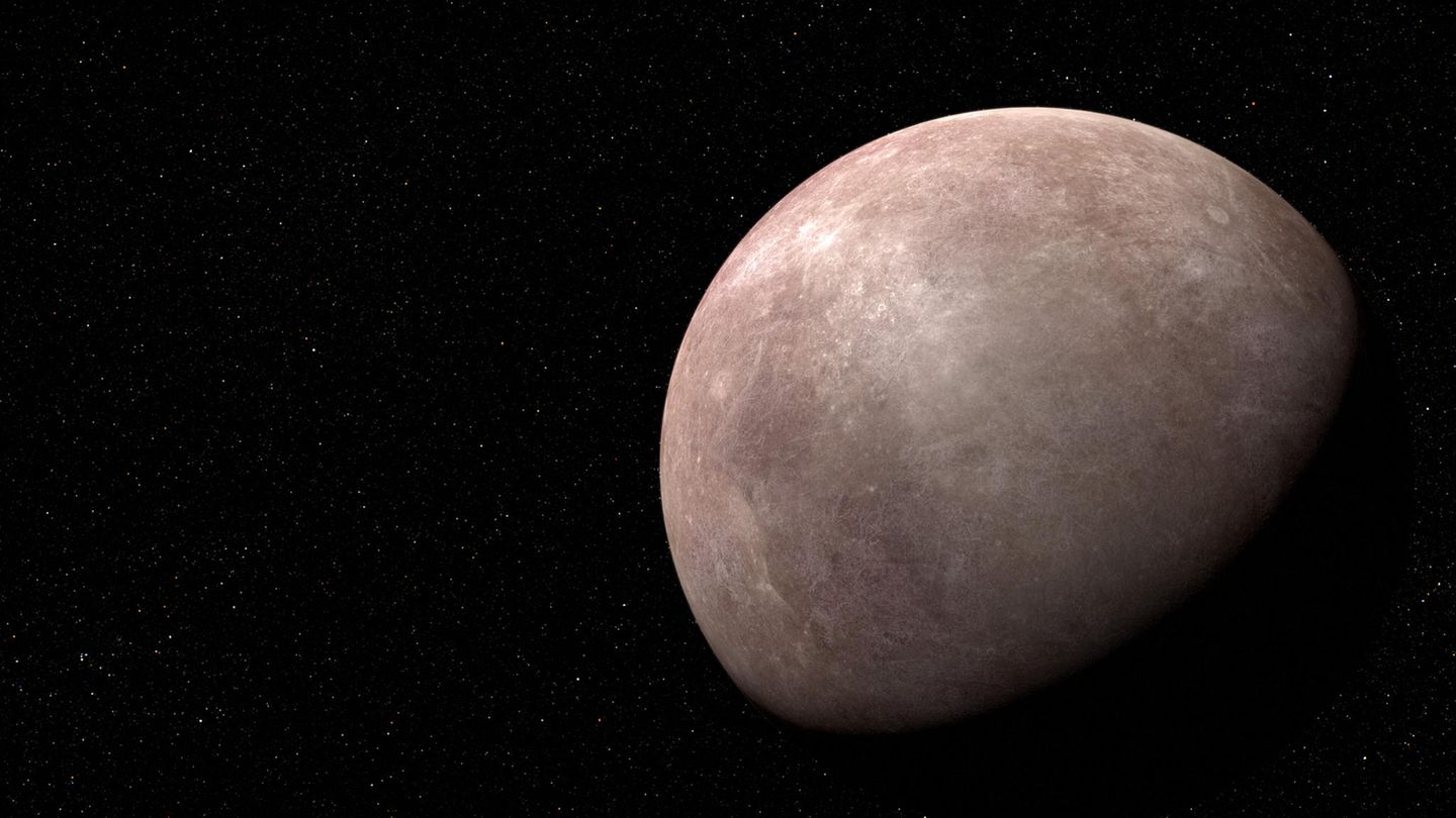 Eine Illustration des Planeten LHS 475 b.