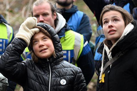 Braunkohle-Protest: Greta Thunberg besucht Lützerath: "Peinlich für Deutschland"