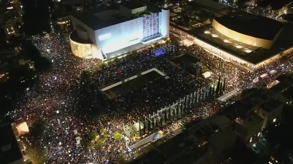 Video: Zehntausende protestieren gegen Justizreform in Israel
