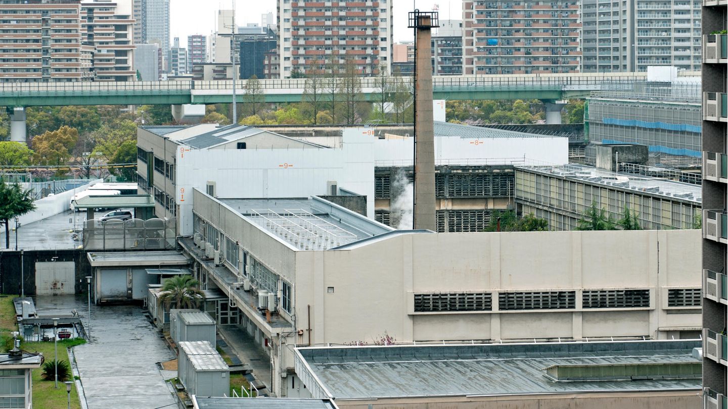Ein Gefängnis in Osaka, Japan. 
