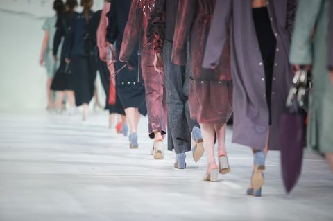 Models auf dem Laufsteg