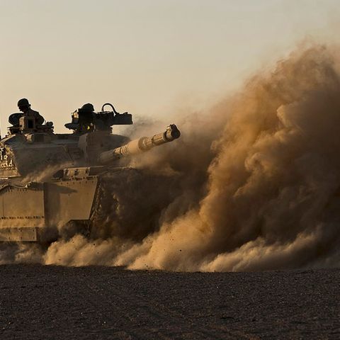 In den Wüstenkriegen bewehrte sich der Kampfpanzer.