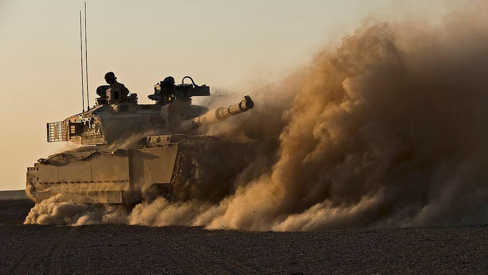 In den Wüstenkriegen bewehrte sich der Kampfpanzer.